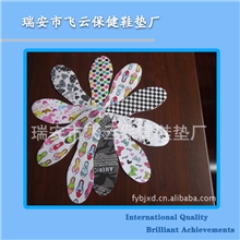 火爆热销可剪式儿童乳胶印花鞋垫图色吸汗排湿鞋垫