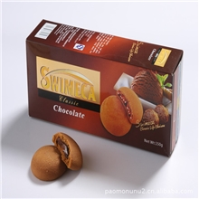 瑞美加高级包馅曲奇饼干150g盒装巧克力口味