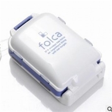 盒子厂家日本三段折叠药盒便携药盒塑料药盒批发子