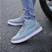 批发夏季新款高帮帆布鞋男士韩版潮内增高透气休闲鞋流行男鞋单鞋