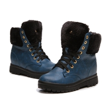 新款雪地靴毛绒加厚棉靴欧美马丁靴机车鞋时尚女靴女士靴子批发