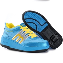 哈哈猴新款隐形开关自动款暴走鞋厂家批发轮滑鞋爆走鞋