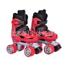 伴威banwei儿童双排轮滑鞋旱冰鞋溜冰鞋可调905双排劲帆运动