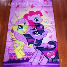 卡通印花全棉小马pony浴巾沙滩浴袍浴衣