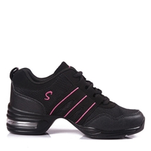 春夏款透气舞蹈鞋增高网面广场舞鞋跳舞鞋现代舞爵士鞋运动鞋批发