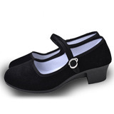 老北京布鞋女黑一带舞蹈鞋工作鞋厂家批发