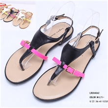 2013拼色人字平底凉鞋女多色简约丝带夹脚罗马凉鞋欧美新款