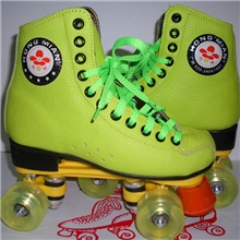 红棉厂家批发2013牛皮双排溜冰鞋轮滑鞋双排旱冰鞋旱冰鞋