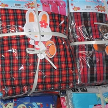 【厂家直销】供应大熊猫通印花成人防水罩衣反穿衣