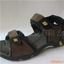 供应沙滩鞋现货内销外销都适合棕黄色