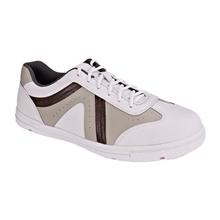 高尔夫球鞋防水透气柔软耐磨货号FCB01白灰棕男款