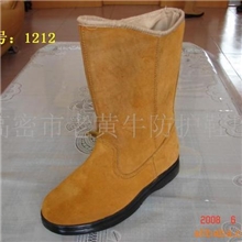 【供应】直销真皮劳保真皮靴货号1212耐高温防护鞋高温防护鞋