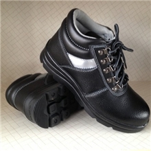 胜盾劳保鞋中帮压花牛皮防砸防刺防静电绝缘鞋