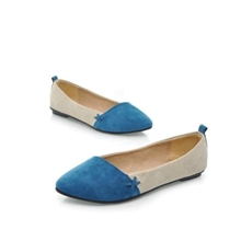 2012新款甜美糖果色色拼接浅口工作鞋平低鞋单鞋女鞋