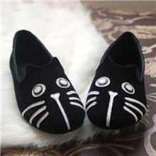 2013新款欧美平底鞋绒面女鞋猫狗鞋喵星人和汪星人猫猫狗狗单鞋