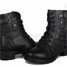 2013新款远红外遥控电热女式真皮保暖靴充电发热保暖鞋