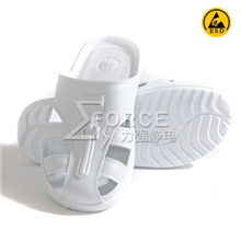 【防静电鞋】SPU防静电拖鞋白色护趾拖鞋包头鞋软底拖鞋防滑底