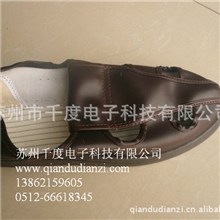 PVC底棕色防静电鞋PVC咖啡色皮革防静电鞋