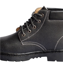 供应黑色荔枝纹中邦防砸防穿刺劳保鞋防护鞋