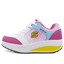 彩信依新款女摇摇鞋增高鞋厚底休闲单鞋松糕鞋运动休闲鞋