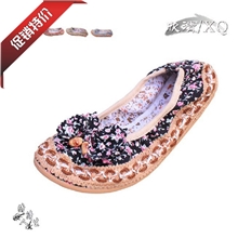 混批/欣清老北京布鞋女鞋单鞋平底鞋船鞋碎花蝴蝶节鞋