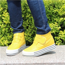 KOKOIN徐濠萦韩版魔术贴女帆布鞋松糕鞋帆布鞋休闲松糕鞋高