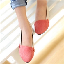 2012新款韩版小单鞋平跟平底鞋浅口尖头拼色撞色娃娃鞋女鞋工作鞋