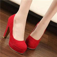 2013春季新款韩国公主女单鞋夜店绒面防水台高跟鞋粗跟女鞋婚鞋