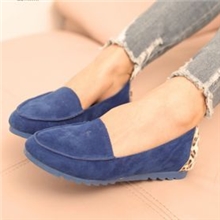 新款休闲手工制作色豆豆女鞋软皮舒适平底单鞋豹纹特春季女鞋