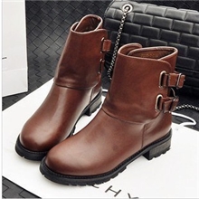 2013特价秋冬新款欧美大牌明星杂志同款白搭舒适马丁骑士靴短靴女