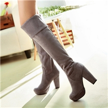 2013秋冬款女靴子防水台超高粗跟过膝长靴高筒靴多穿靴子代理488