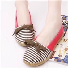 2013特价夏季新韩版森林女海军条纹娃娃圆头复古公主鞋帆布鞋女鞋