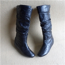 女鞋2013新款外贸靴真皮靴子高筒女靴平跟女靴子特价清仓