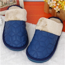 一件代发特价保暖棉鞋皮革棉拖鞋时尚防水厚底情侣拖鞋批发