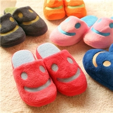 2013新款秋冬软底棉拖情侣居家鞋棉拖笑脸男女家居地板保暖拖鞋