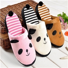 秋冬超可爱熊猫拖鞋家居地板拖情侣棉拖卡通鞋批发厂家直销