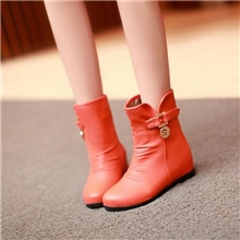 秋冬休闲内增高短绒毛马丁靴