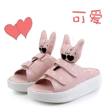 爱情公寓3美嘉厚底摇摇摆鞋子夏季凉拖鞋可爱兔子卡通厂家批发