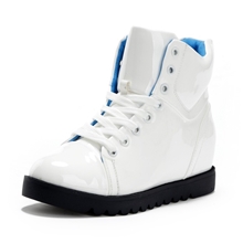 2013新款女鞋平底系带内增高休闲鞋高帮鞋厂家批发休闲女鞋