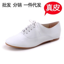 厂家直销夏季新款真皮女单鞋英伦休闲小白鞋韩版小白鞋时尚学生鞋
