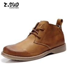 走索冬季保暖男鞋新款男士棉鞋休闲皮鞋时尚潮流英伦真皮高帮鞋子