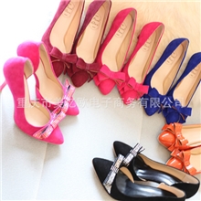 2013春季新款羊皮单鞋高跟鞋女鞋浅口鞋细高跟时尚女鞋