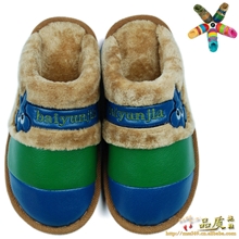 pu棉拖鞋防水毛口棉鞋冬季保暖高档家居鞋情侣款厂家拖鞋批发