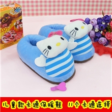 新款小孩可爱碎花立体卡通系列棉鞋冬季儿童棉拖鞋保暖鞋低价批发