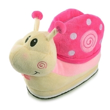 可爱卡通蜗牛棉拖鞋冬季室内女士家居拖鞋包跟保暖棉鞋居家