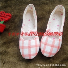 春夏季家居单鞋/月子鞋/孕妇鞋格子款