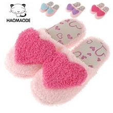 秋冬最新款大桃心棉拖鞋爱心家居棉拖鞋棉拖鞋批发爱心棉拖鞋