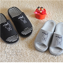 外贸情侣春秋露头厚底居家拖鞋防水防滑家居地板地毯拖鞋