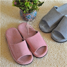 外贸居家拖鞋厚底拖鞋外贸原单家居家用拖鞋经典格子拖鞋