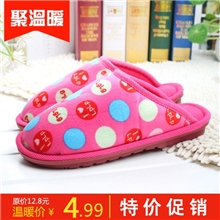 厂家批发新款冬季拖鞋情侣居家棉拖鞋室内防滑吹气底保暖棉拖